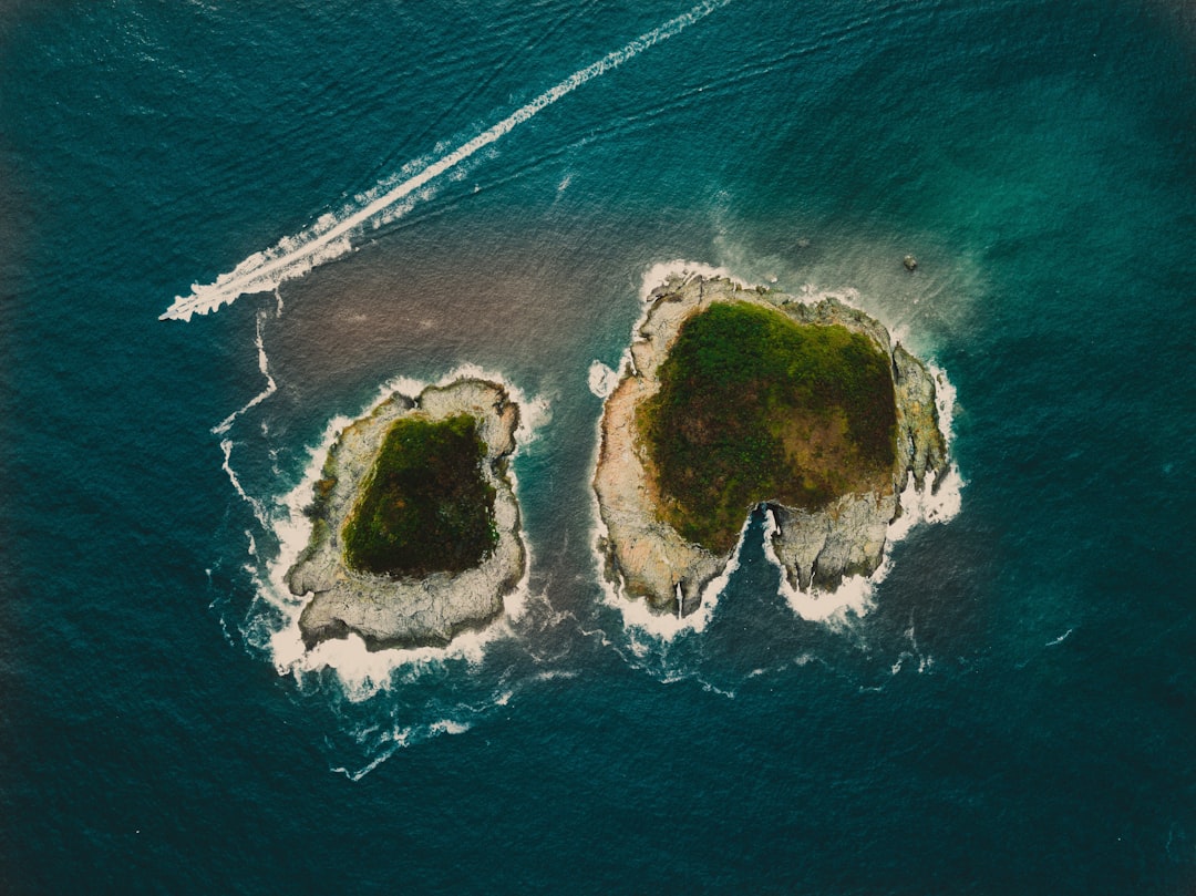 Photo quantum extremal surfaces islands
