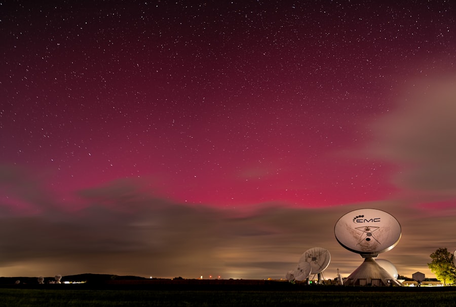 Photo cosmic microwave background radiation