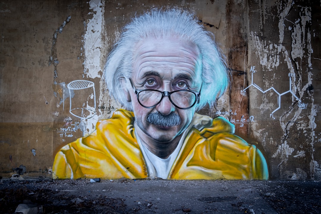 Photo einstein, time, space
