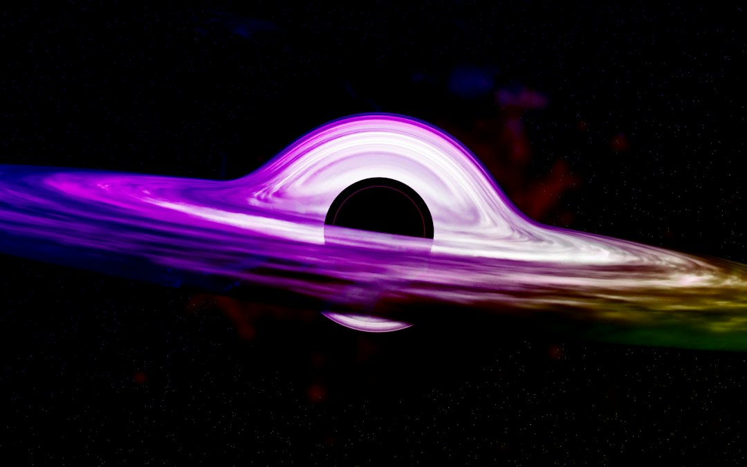 Photo accreting black hole